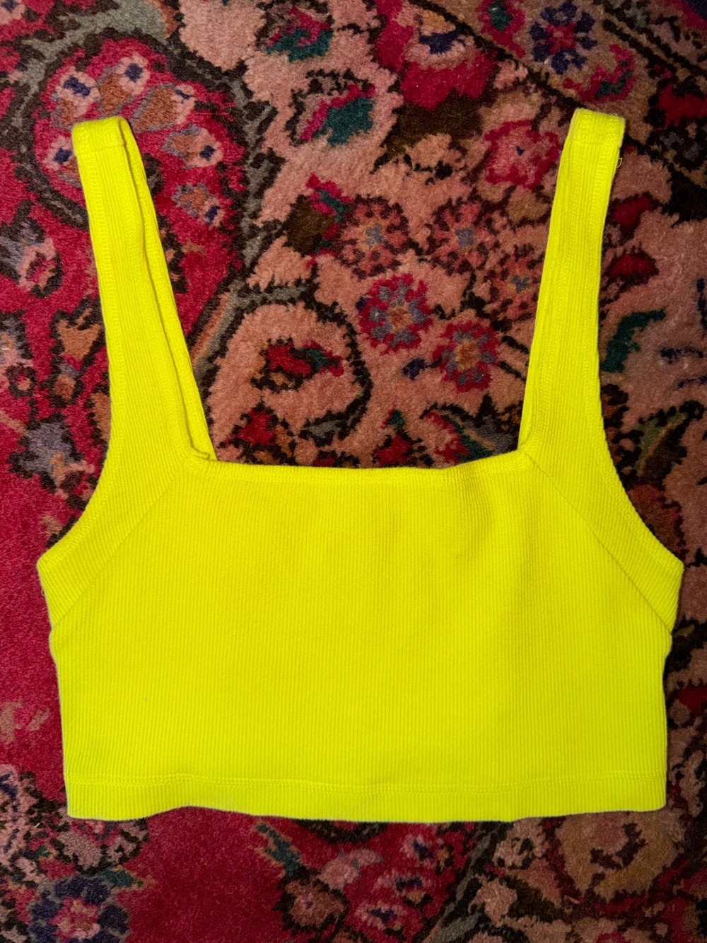Out From Under Neon Yellow Crop Top